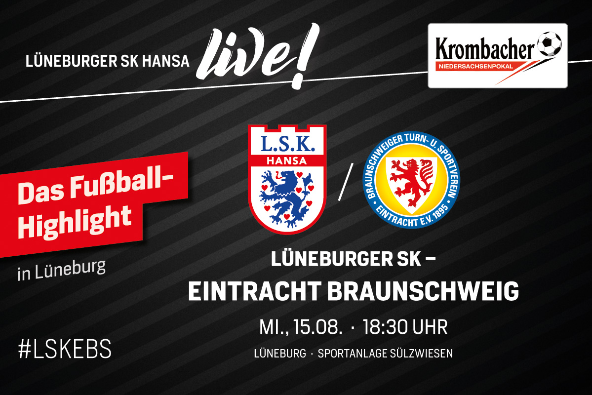 Read more about the article Pokalspiel gegen Eintracht Braunschweig findet in Lüneburg statt