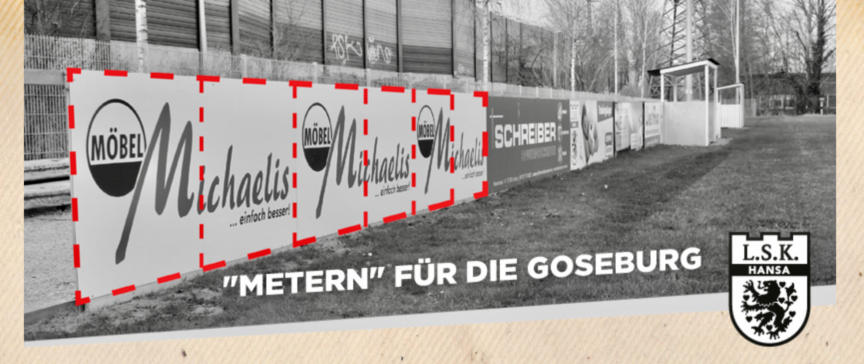 Read more about the article LSK bittet Fans um Hilfe: Spendet beim „Metern für die Goseburg“!
