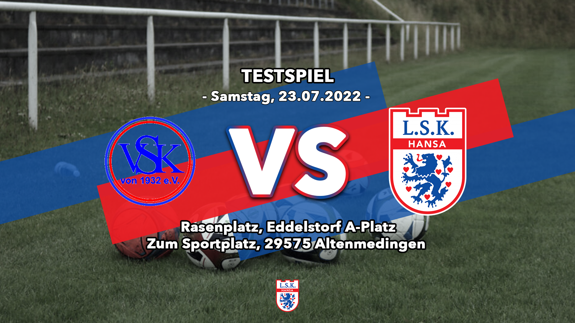 Read more about the article Testspiel gegen den Vastorfer SK in Eddelstorf.